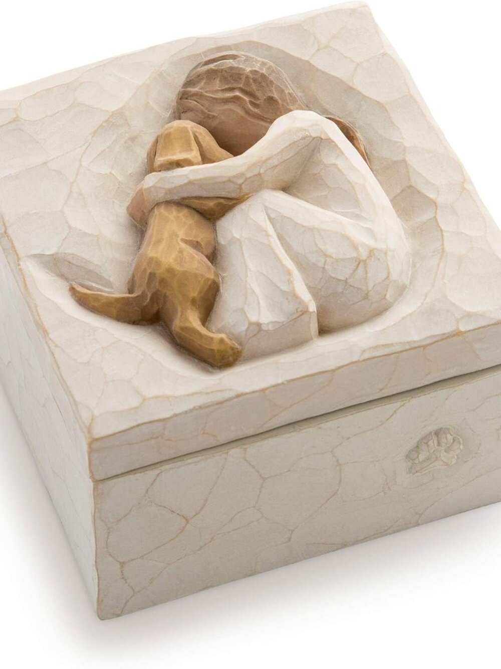 True Keepsake Box, Sculpted Hand-Painted Bas-Relief Box